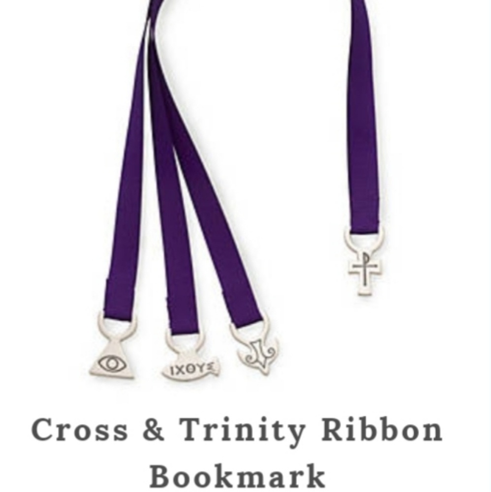 Cross & Trinity Ribbon Book Mark